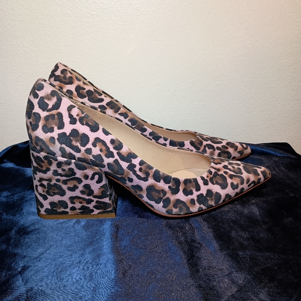 RAS Pink Leopard Print Pumps – EU 37 / US 6.5 Made in Spain | Leather Sole - Picture 6 of 14